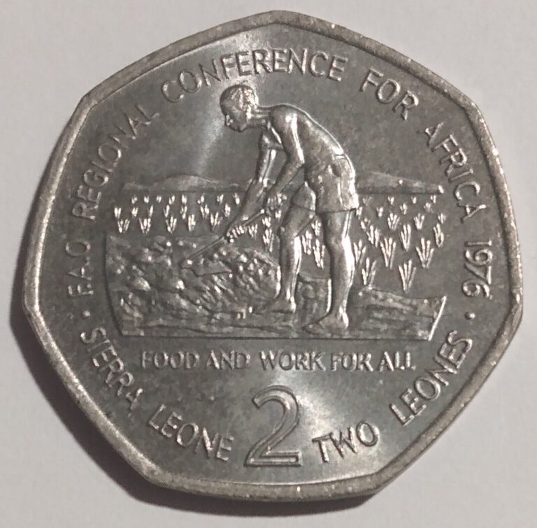 Read more about the article 1976 SIERRA LEONE 2 LEONES COIN COPPER NICKEL