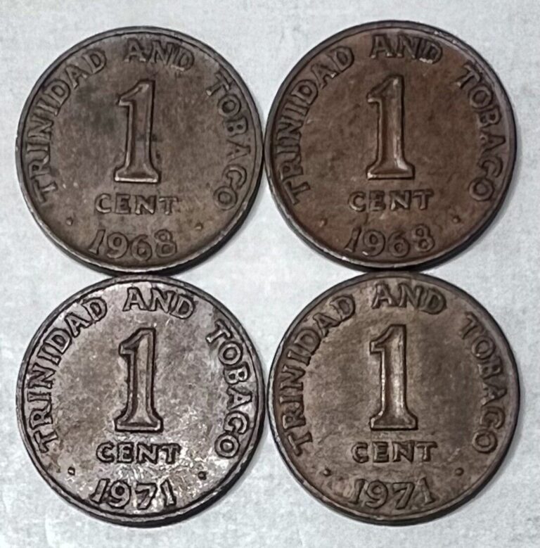 Read more about the article Trinidad and Tobago 1 Cent 4 Coin Set 1968/1971