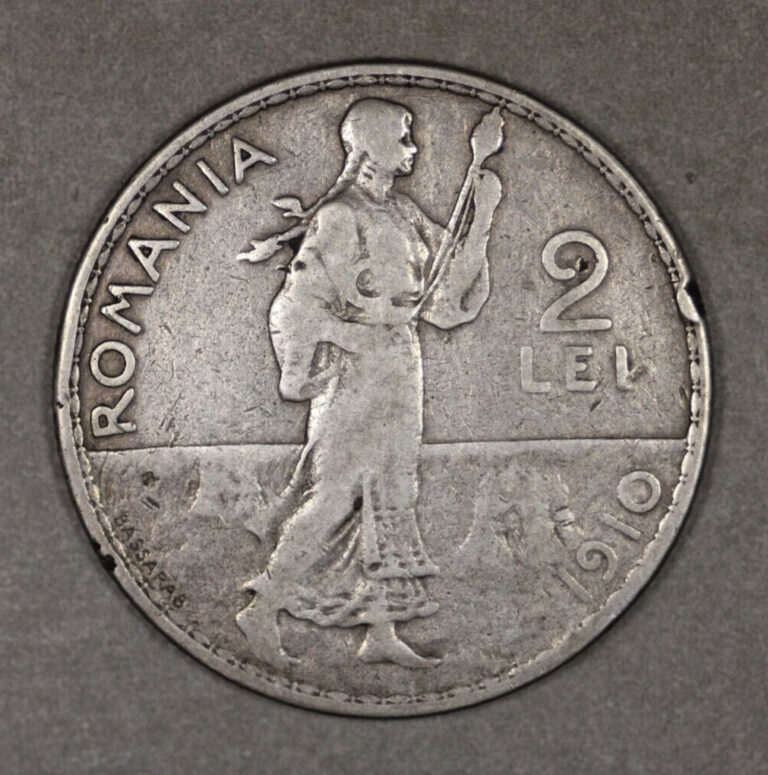 Read more about the article 1910 Romania Silver 2 Lei