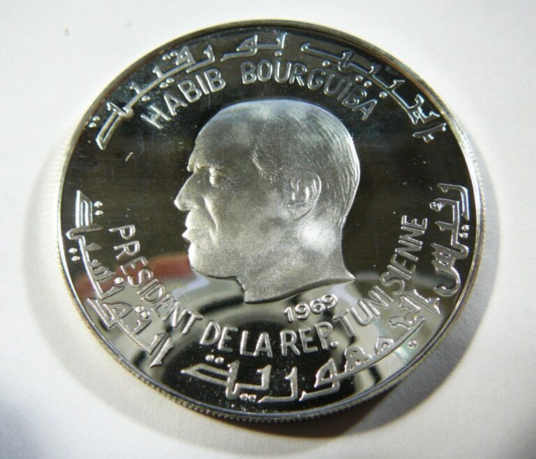 Read more about the article 1969 Tunisia 1 Dinar 0.925 Silver Coin Masinissa