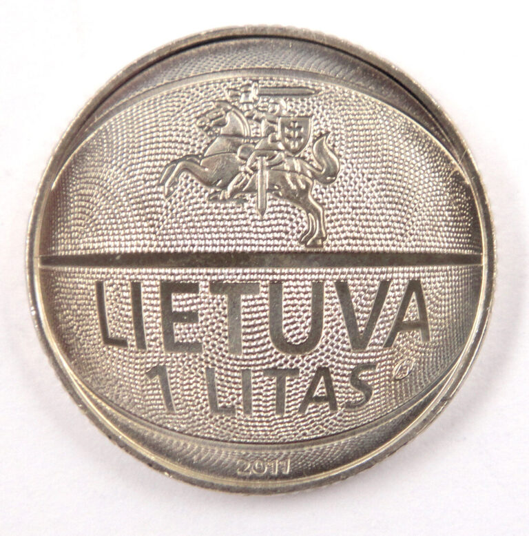 Read more about the article Lithuania Commemorate Coin 1 Litas UNC  2011 European Basketball Championship