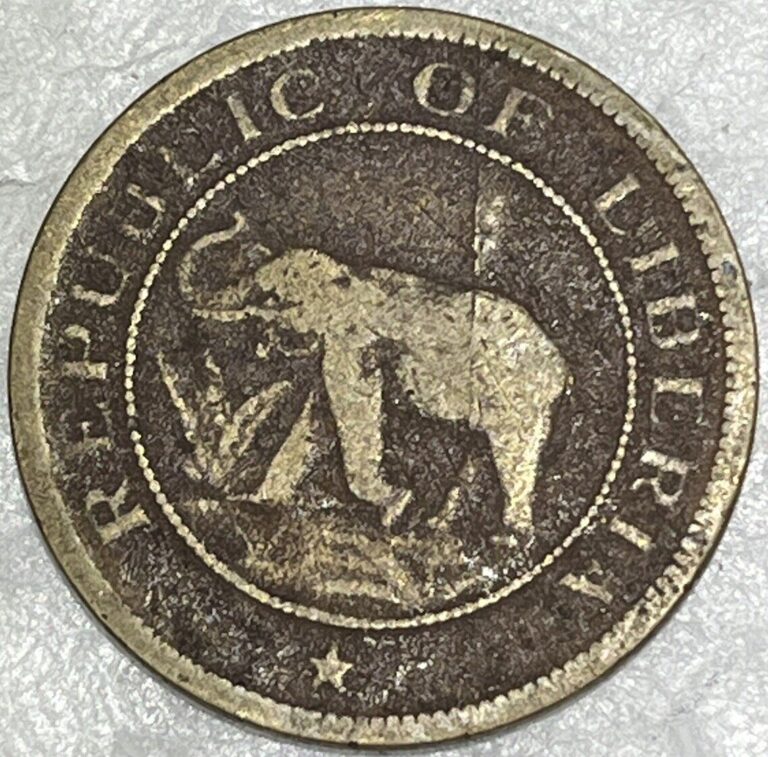 Read more about the article Liberia 1937 1 Cent Elephant