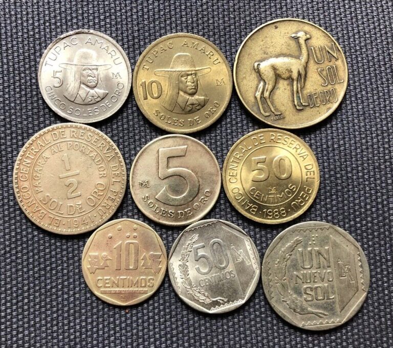 Read more about the article Peru 🇵🇪 Lot Of 9  World Foreign Coins