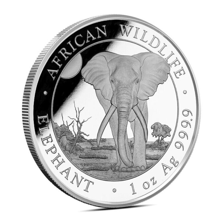 Read more about the article Presale 2025 1 oz Somalia Elephant Silver Coin (BU)