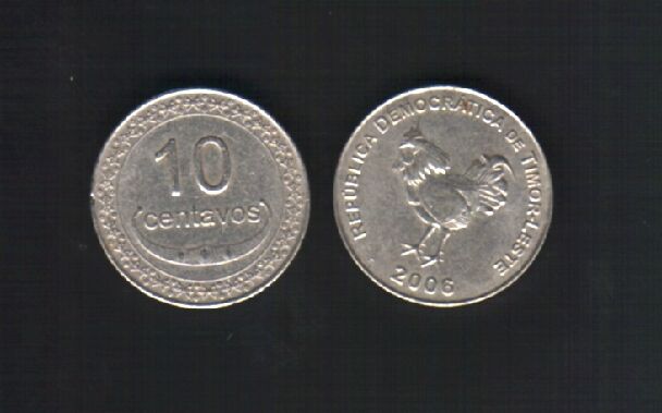 Read more about the article TIMOR EAST 10 CENTAVOS KM-3 2004-2006 ROOSTER UNLISTED DATE MONEY ASIA x 1 COIN