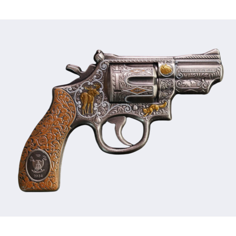 Read more about the article 2024 Cameroon Revolver Shaped 2 oz Silver Coin