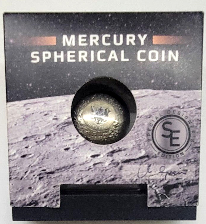 Read more about the article 2022 $5.00 Barbados Mercury Spherical Coin One Troy Ounce .999 Fine Silver