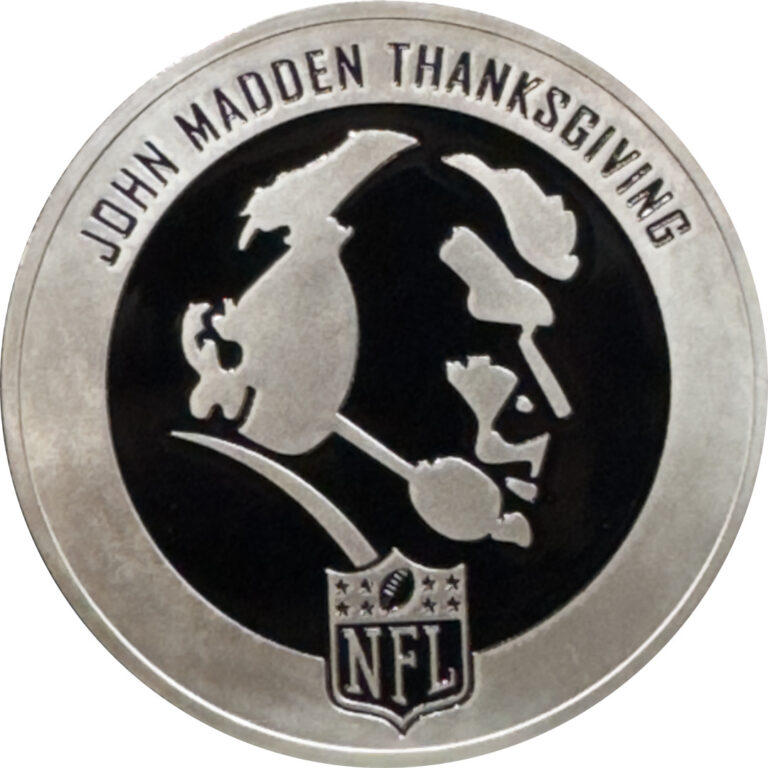 Read more about the article BB-010 Commemorative John Madden Thanksgiving Memorial Game Day Coin Flip Challe