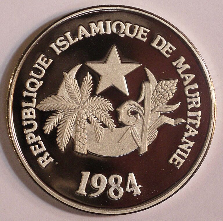 Read more about the article 1984 Mauritania 1984 Proof 500 Ouguiya FULL BASELINE Uncirculated coin #12956