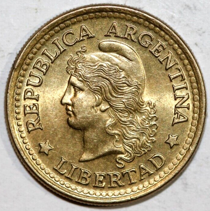 Read more about the article 1972 Argentina 50 Centavos  Liberty  -Foreign Coin 21mm