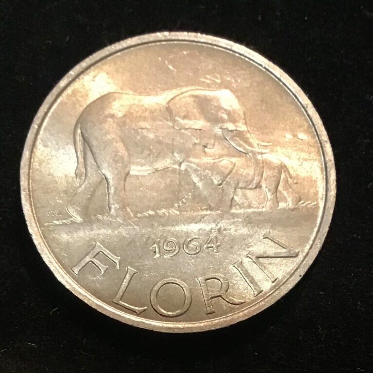 Read more about the article 1964 Malawi 1 Florin ~ Pretty Pachyderm ~ Beautiful Elephant World Coin