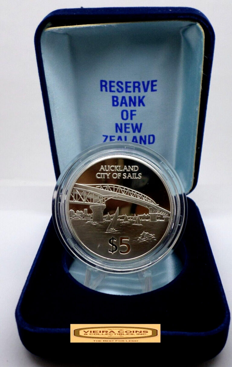 Read more about the article 1996 New Zealand Auckland City of Sails Silver Proof $5 – #M41595NQ