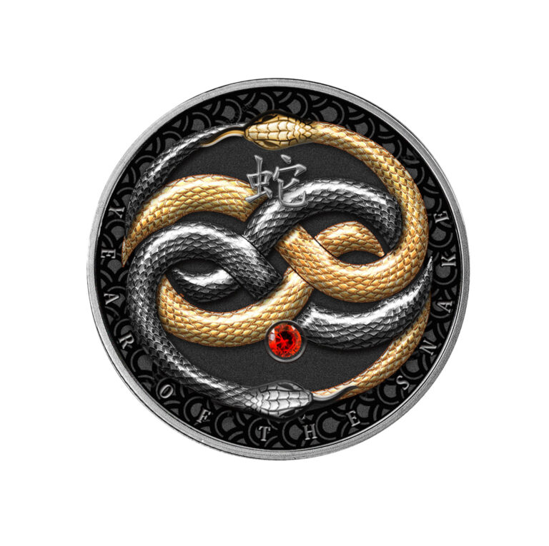 Read more about the article 2025 Cameroon Year of the Snake Ruthenium 14.14g Silver Coin