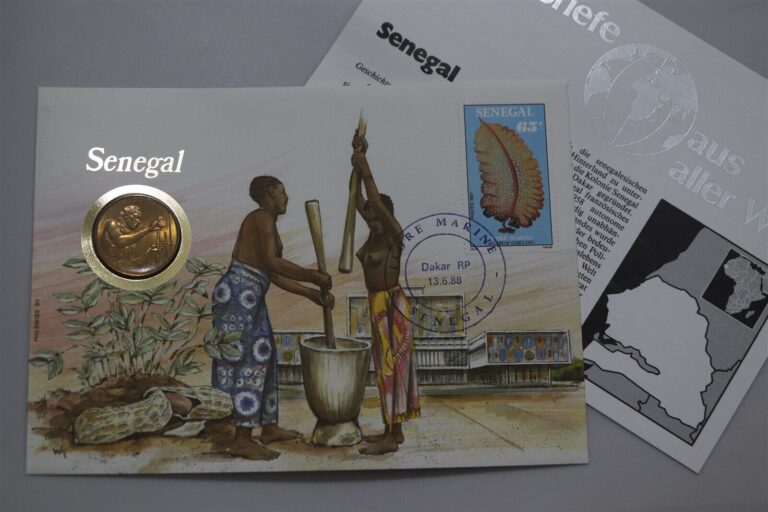 Read more about the article 🧭 🇸🇳 SENEGAL 25 FRANCS 1989 COIN COVER + COA B76 #49