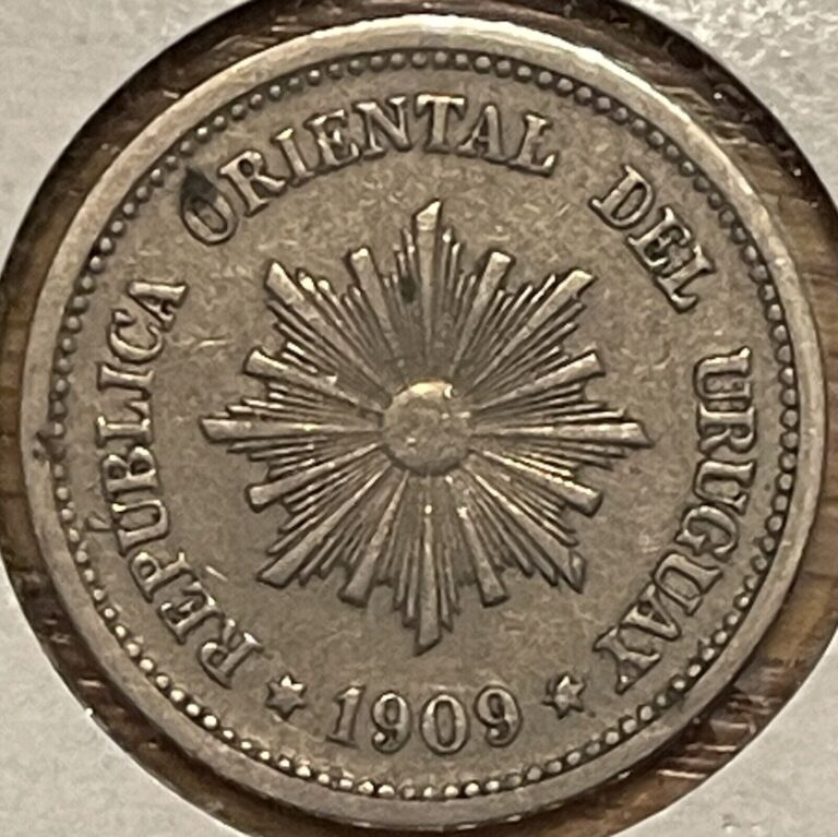 Read more about the article Uruguay 2 Centesimos Coin 1909  VF – Combined Shipping OK