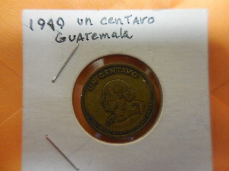 Read more about the article Guatemala 1949 Un Centavo Bronze Coin  add this coin to your collection