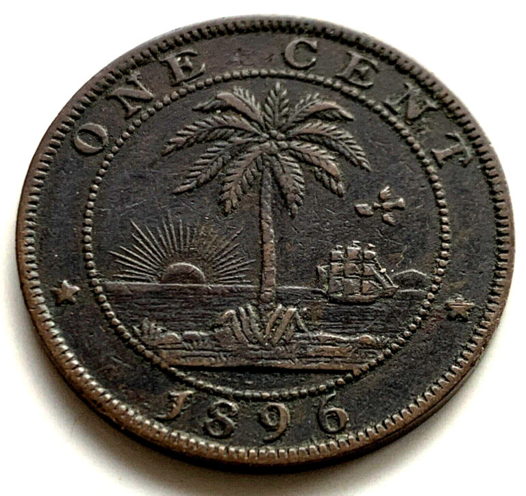 Read more about the article 1896-H Liberia 1 One Cent Coin – Scarce