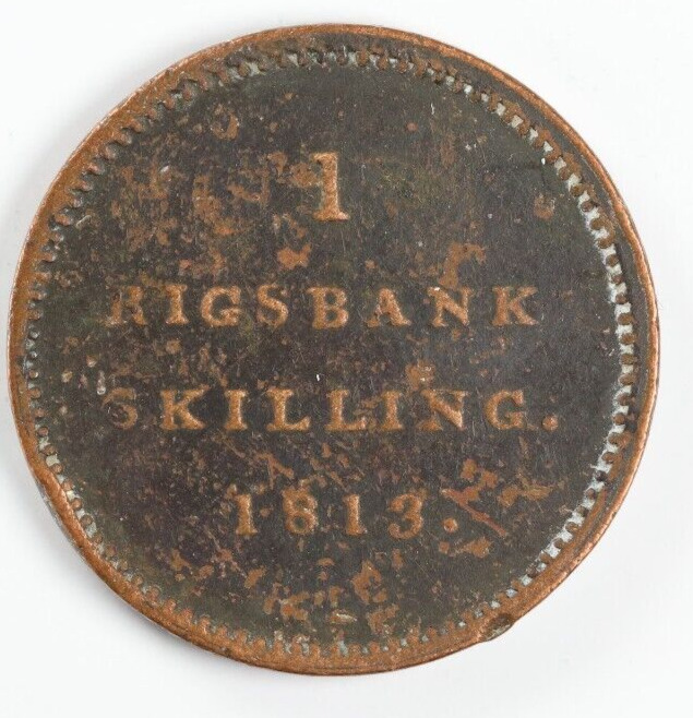 Read more about the article Denmark 1813 1 Rigsbankskilling Coin