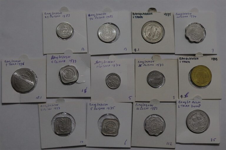 Read more about the article 🧭 🇧🇩 BANGLADESH NICE COIN COLLECTION MOSTLY HIGH GRADE B66 #79