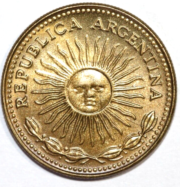 Read more about the article 1976 Argentina Peso  Radiant Sun -Foreign Coin 22mm