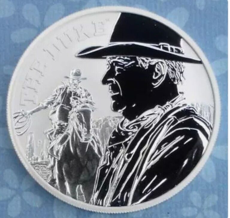 Read more about the article 2020 AMPEX John Wayne The Duke 1oz .9999 Silver Tuvalu Dollar  1 Ounce Silver