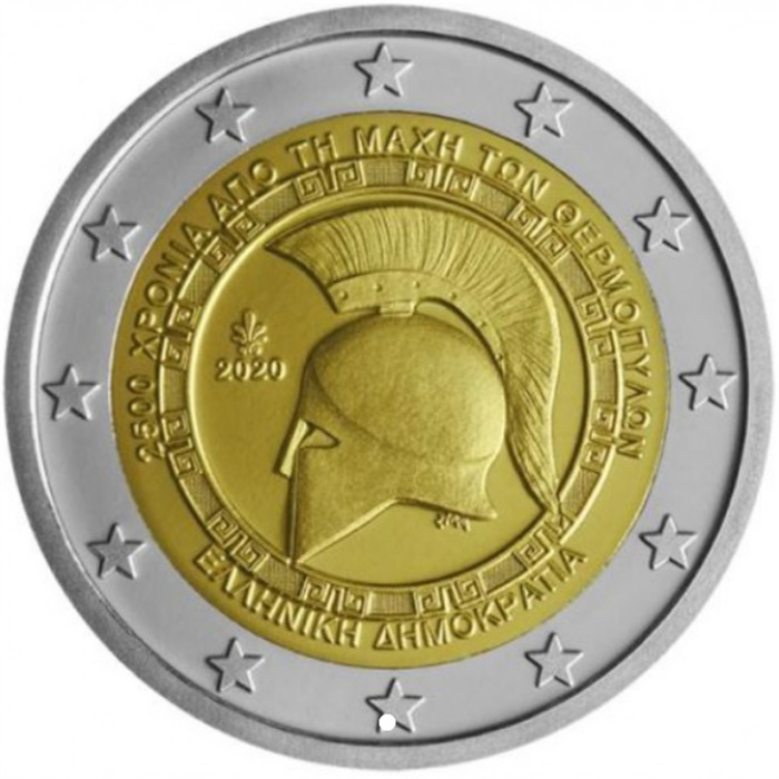 Read more about the article 2020 Greece € 2 Euro Uncirculated UNC Coin – Battle of Thermopylae 2500 Years