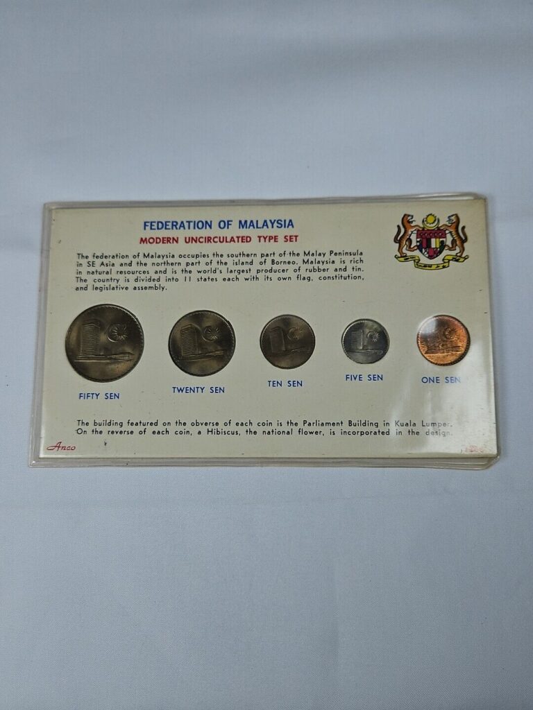 Read more about the article 1967 Malaysia Uncirculated 5 Coin Type Set