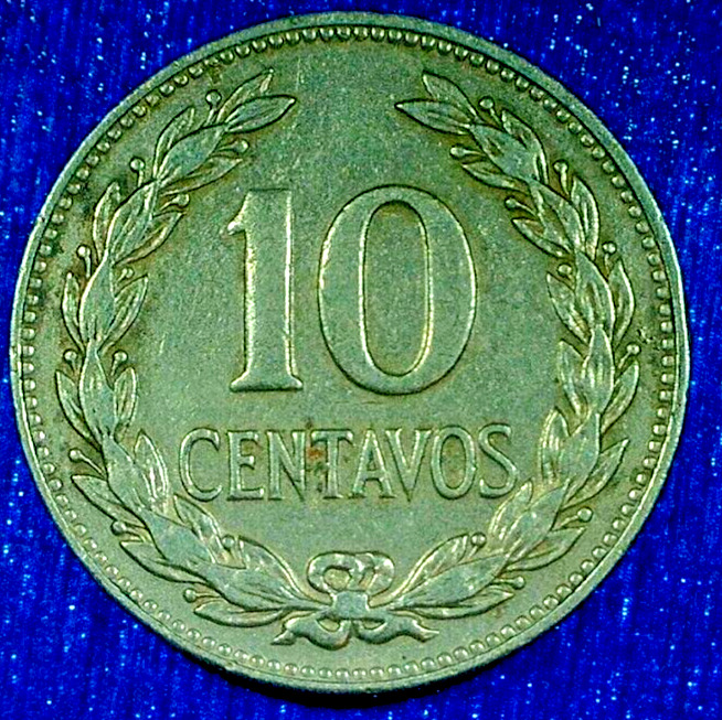 Read more about the article WORLD COIN SALE–1977 EL SALVADOR 10 CENTAVOS-COPPER/NICKEL COMP. COIN KM#150a