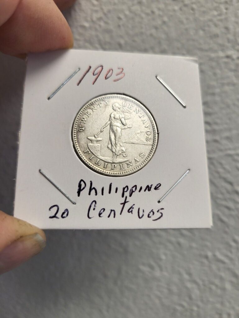 Read more about the article 1903 20 Centavos Higher Quality Philippines US Silver Coin Twenty USA