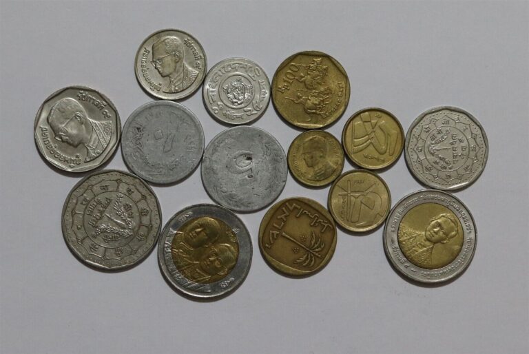 Read more about the article 🧭 🇹🇭 THAILAND OLD COINS LOT WITH BIMETALS B49 #2256