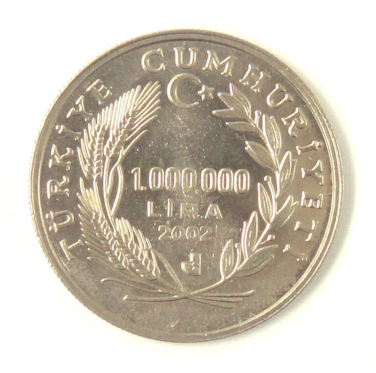 Read more about the article Turkey Coin 1000000 LIRA 2002 UNC