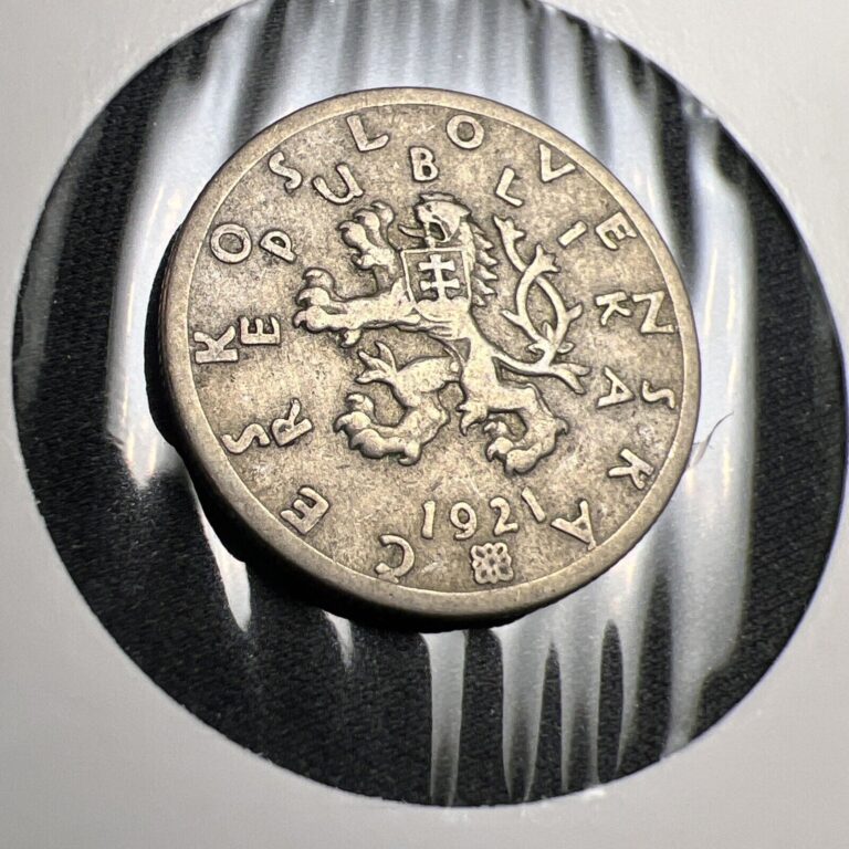 Read more about the article 1921 Czechoslovakia 50 Haléřů Coin X797