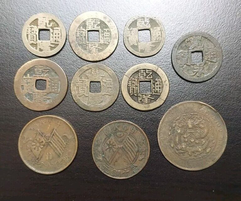 Read more about the article China Lot of 10 Old Chinese Cash Coins Collectibles Group Unsurched