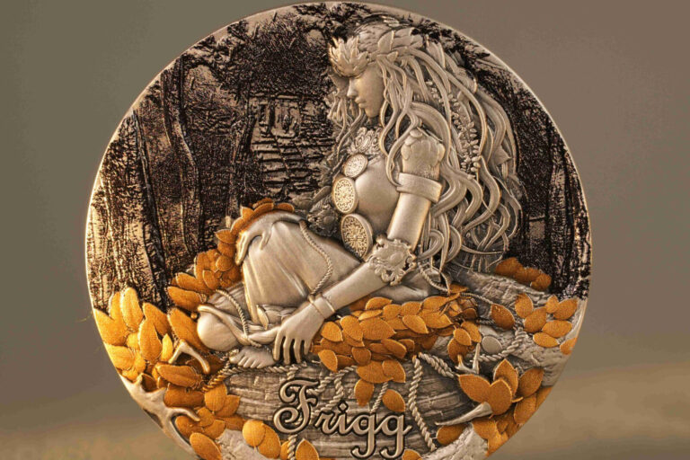 Read more about the article 2025 Cameroon Goddess Frigg Norse Blessing 2 oz Silver coin mintage of 199