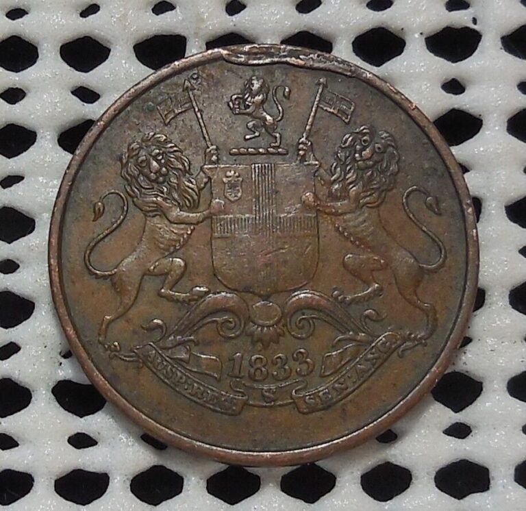 Read more about the article 1833 BRITISH INDIA BOMBAY PRESIDENCY 1/4 ANNA COPPER COIN