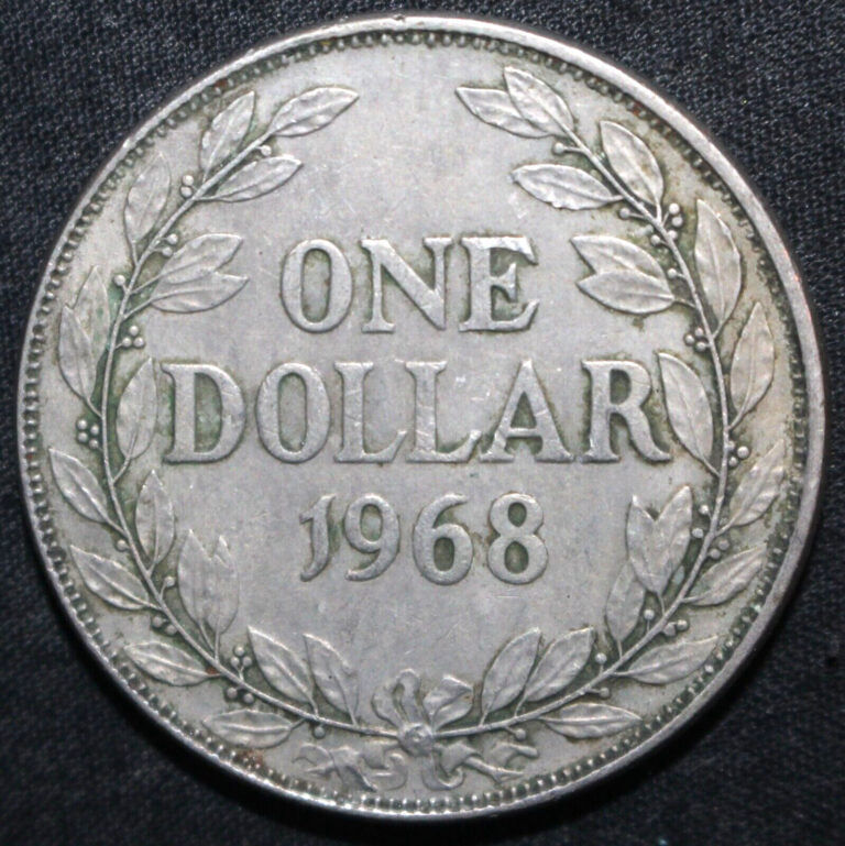 Read more about the article Liberian One Dollar Coin 1968 KM# 18a.2 Liberia Africa 1