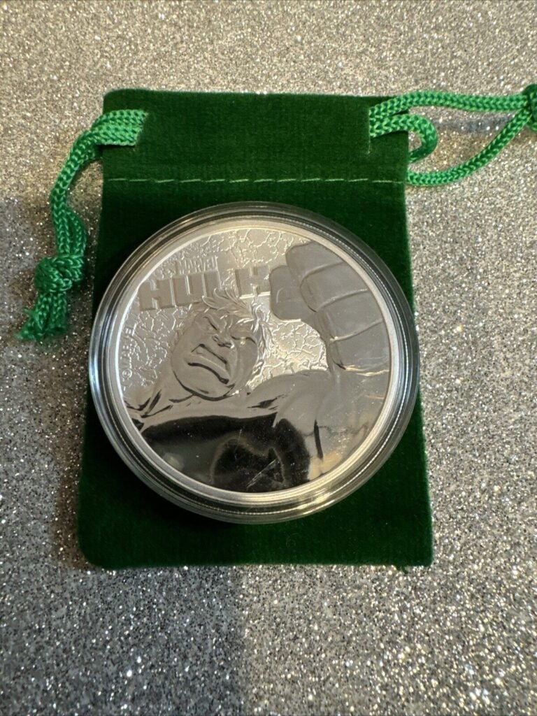 Read more about the article 2019 Tuvalu Marvel Series Hulk 1 oz Silver Coin W/ Gift Bag