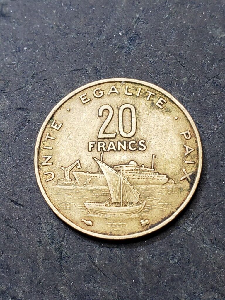 Read more about the article 1999 Djibouti 20 Francs Coin UNCIRCULATED #222