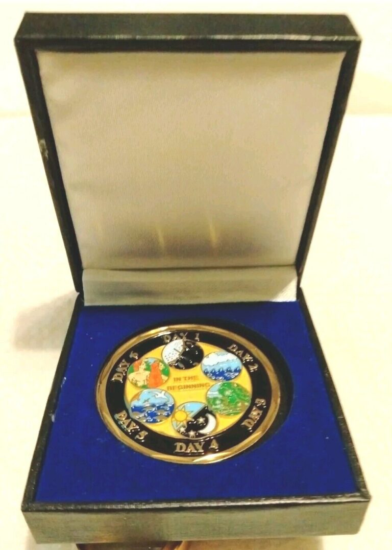 Read more about the article United States Military Embassy Tallinn Estonia Challenge Coin God Genesis 7 Day