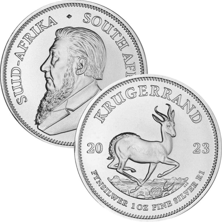 Read more about the article 2023 South Africa 1 oz 999 Fine Silver Krugerrand Coin BU