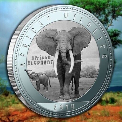 Read more about the article Zambia 1000 kwacha 2014 UNC African Elephant Africa Wildlife Silver Plated Coin