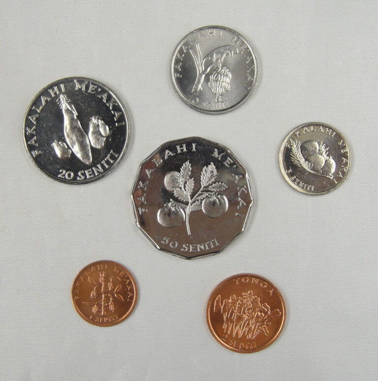 Read more about the article Tonga coins set of 6 pieces AU-UNC