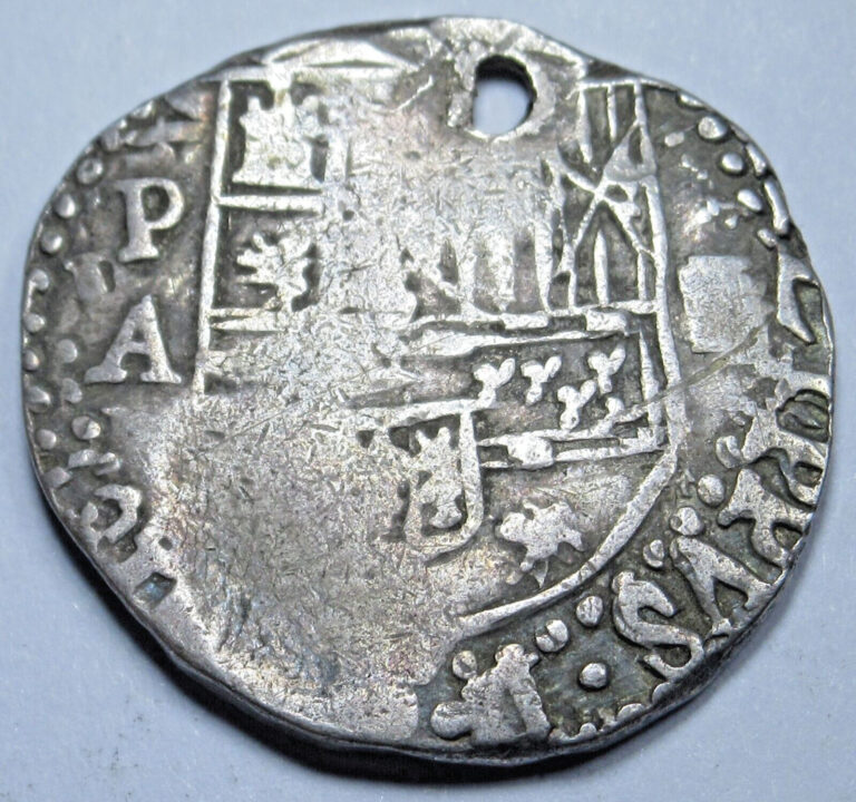 Read more about the article 1586-89 Philip II Bolivia Rare A Assayer 1 Reales 1500’s Spanish Silver Cob Coin