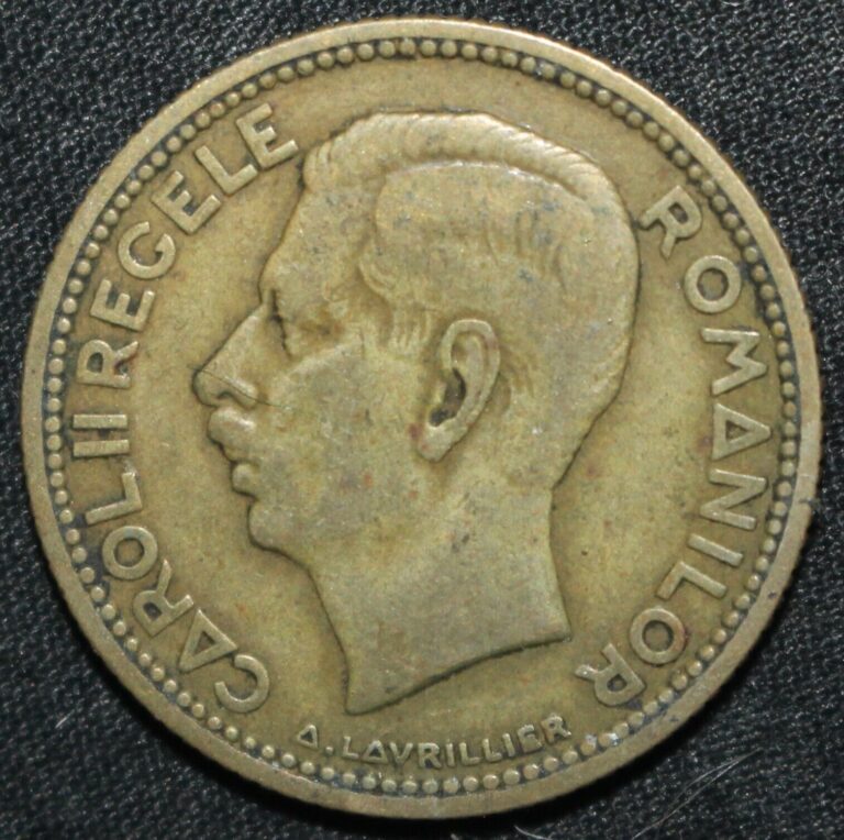 Read more about the article Romanian 10 Lei Coin 1930 KM# 49 Romania King Carol II Ten