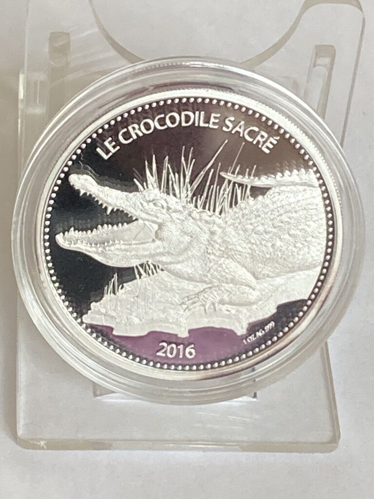 Read more about the article 2016 Burkina Faso Le Crocodile Sacre – 1000 Francs CFA – 1oz 999.0 Silver Coin