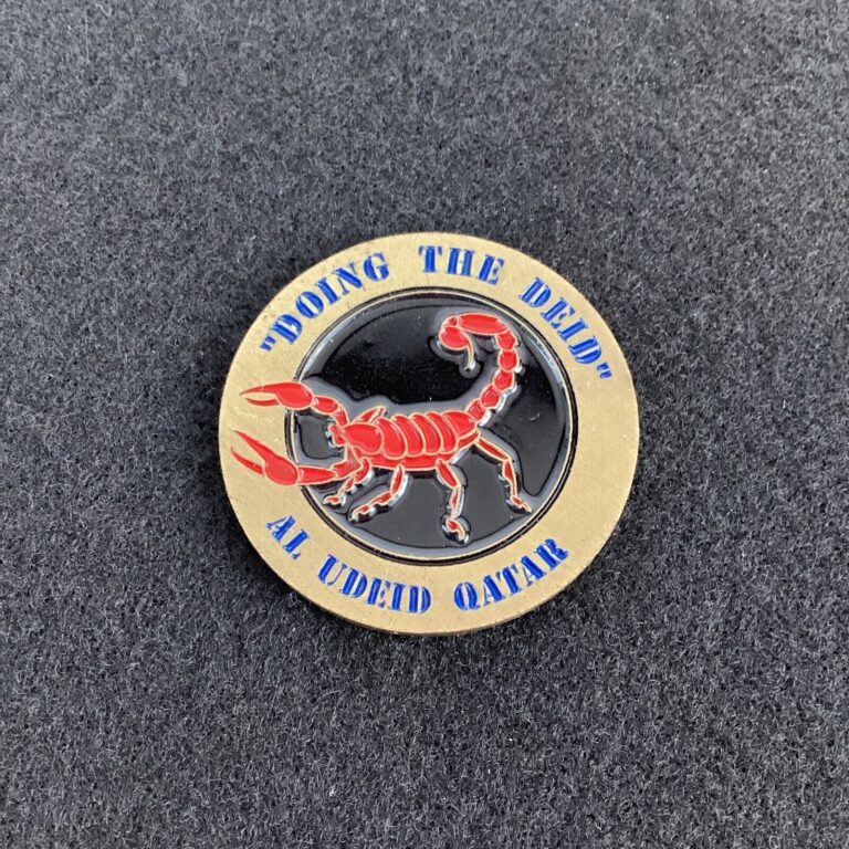 Read more about the article Doing The Deid AL Udeid Qatar Challenge Coin Operation Iraqi Freedom Baghdad A16