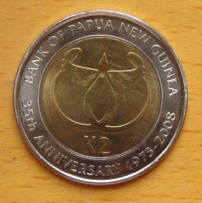 Read more about the article PAPUA NEW GUINEA Bimetal Commemorative Coin 2 Kina 2008 UNC