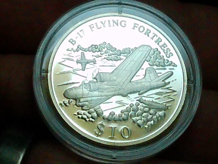 Read more about the article Scarce 2000 Liberia $10 Flying Fortress .999 Silver Proof Coin  20 000 Minted