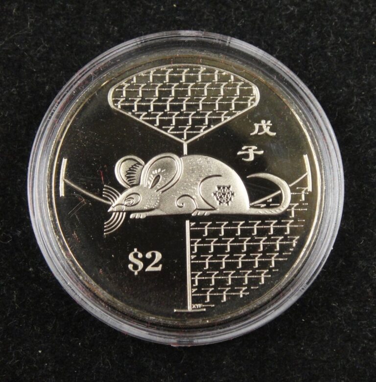 Read more about the article Singapore 2 Dollars Coin 2008 UNC  Year of the Rat  Chinese Lunar Year