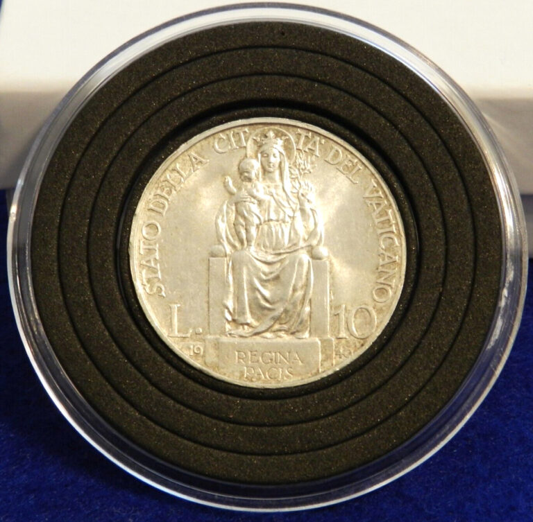 Read more about the article 1940 Vatican City 10 Lire – Beautiful Silver Coin – Very Rare only 10K Minted